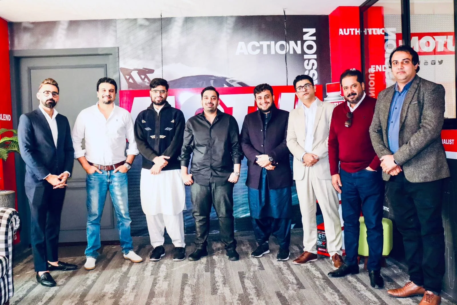 Automotive industry representatives at a partner gathering